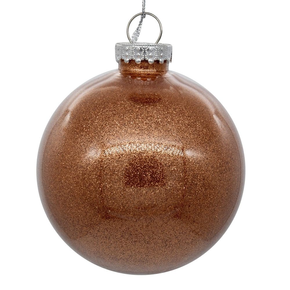 Enfeite de Natal Vickerman 7,5 cm Clear Ball Rose Gold