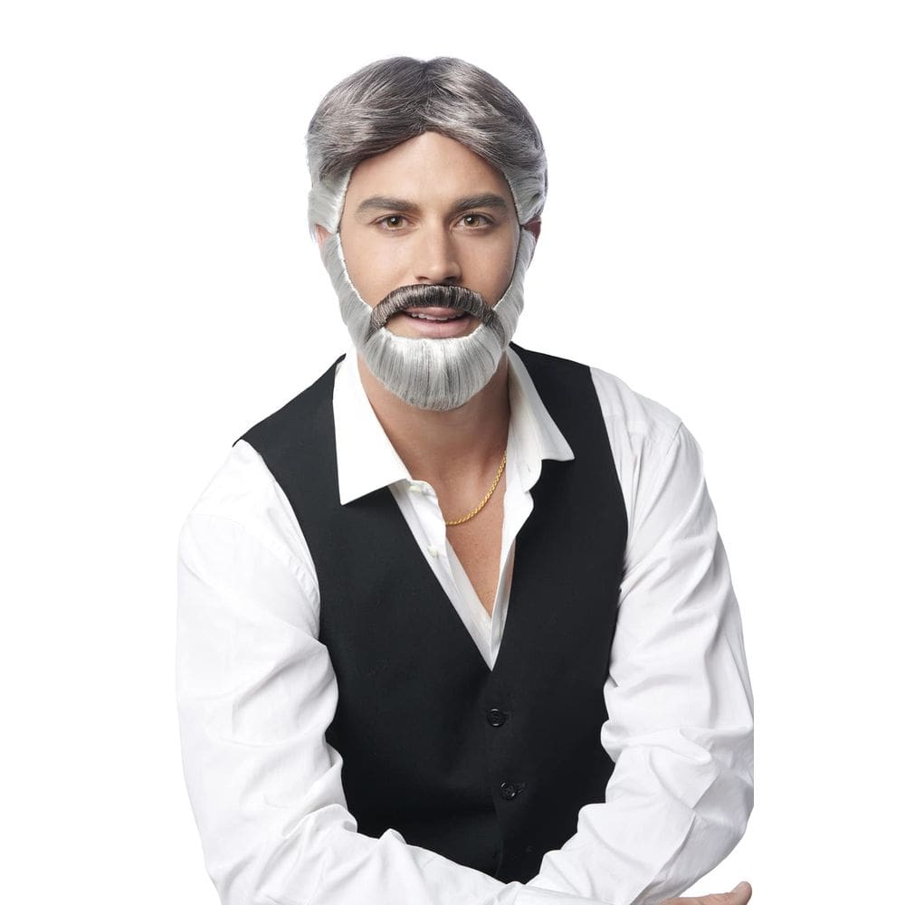 Peruca e barba para homens Costume Culture Franco Modern Costume