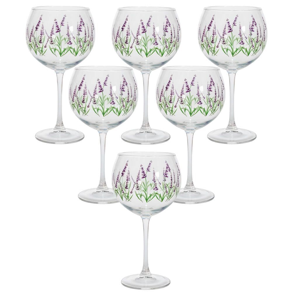 Jogo de Taças de Gin Blow Lavanda 630ml 6 peças - Hauskraft