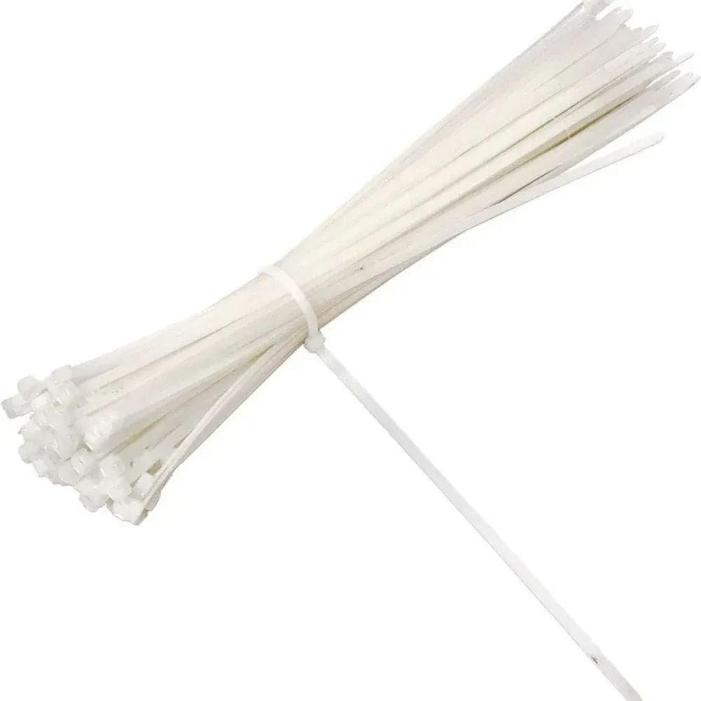 Abraçadeira Nylon 3,6 X 250 Mm Branca 100 Unidades Tradestar