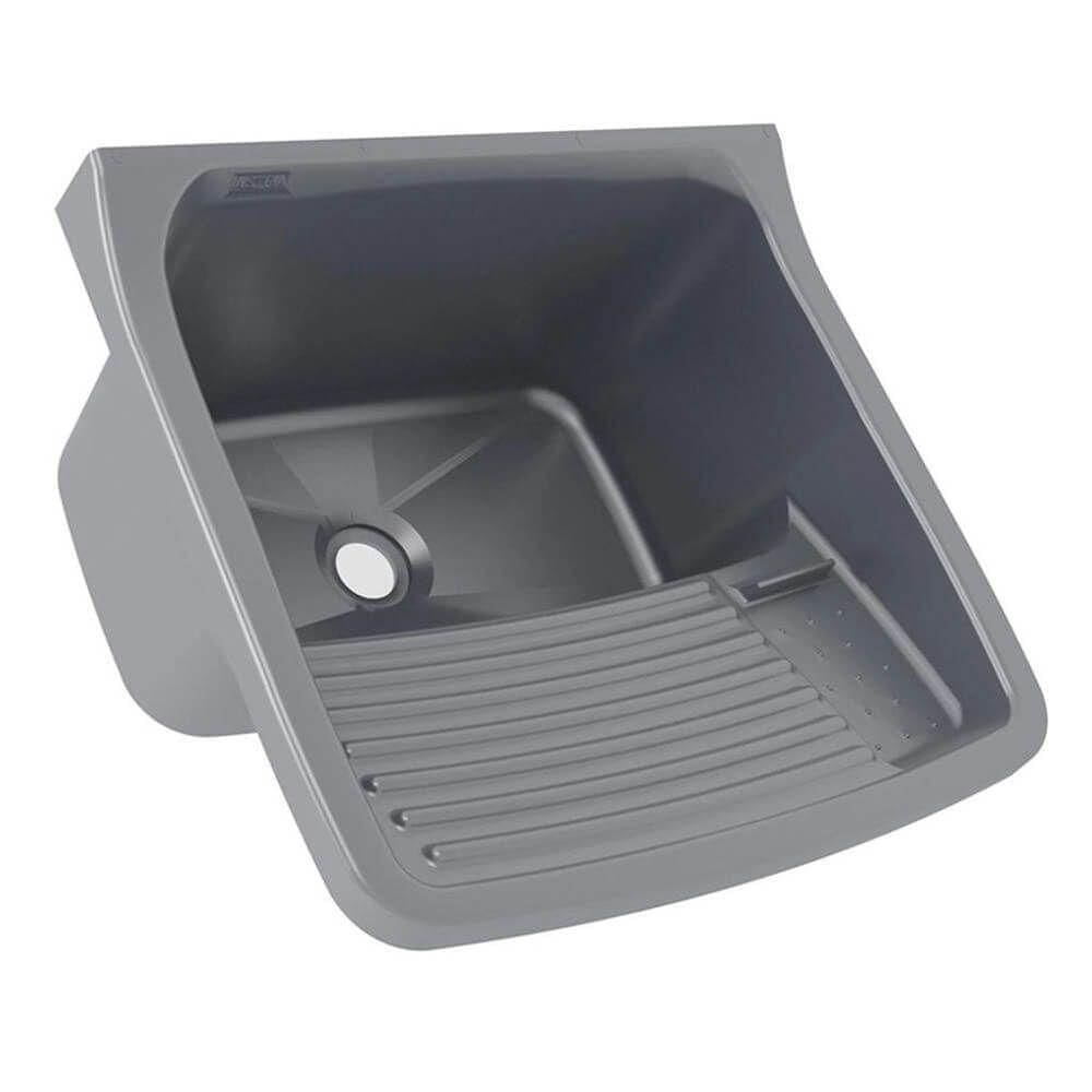 Tanque Plástico Para Lavar Roupa 22 Litros Prata - Tq0-scpra - Astra