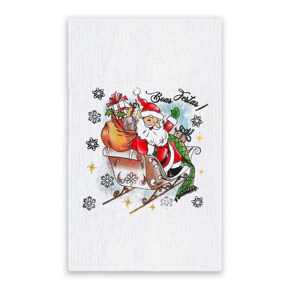 Pano De Prato Natal Gigante Algodão 75cm X 52cm