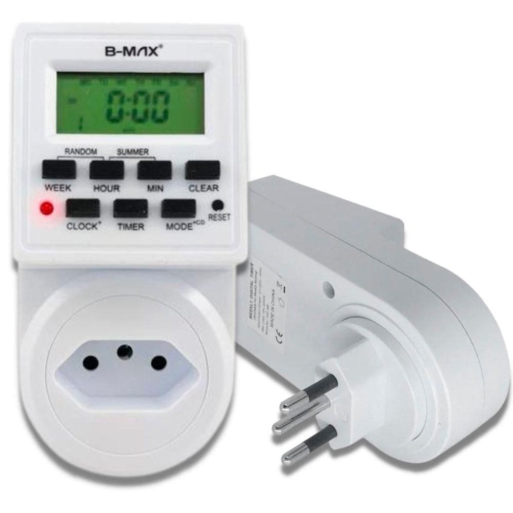 Temporizador Timer Relógio Digital Tomada Programável Bivolt