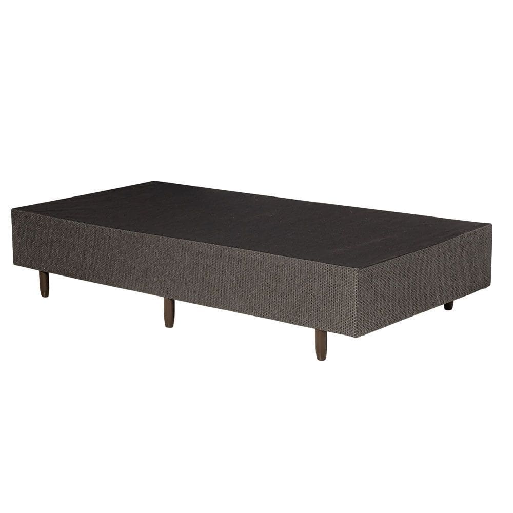 Base Cama Box Solteiro Cinza 88x188 Madeira Eucalipto Resistente Suporta 150kg/m com Pes