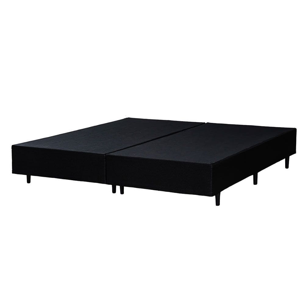 Base Box King Size Bipartido 193x203cm Estrutura Madeira Eucalipto Reforcada Suporte 150kg/m