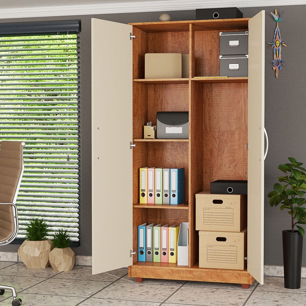 Multiuso Armário 2 Porta Para Escritório Quarto E Lavanderia