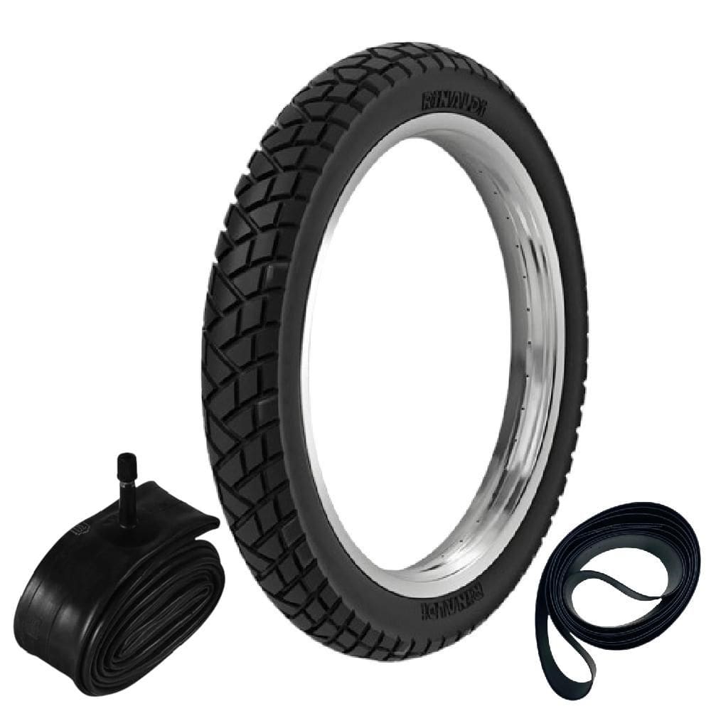 Pneu Cg 125 Cg 150 Ybr 125 Yes 125 275-18 42p R34 Rinaldi + Camara + Cinta