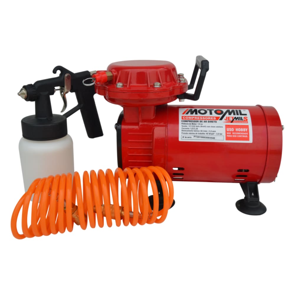 Motocompressor Diafragma AR BP 2,3PCM Bivolt Ar Direto Motomil - Jetmais