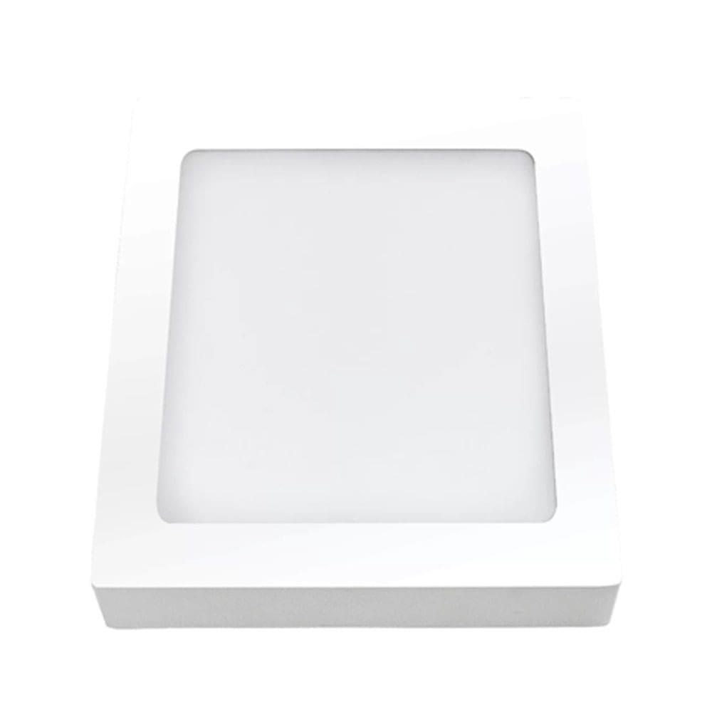Painel Abs Led Sobrepor 18 Watts Bivolt 4000K Quadrado - 02908A - OUROLUX