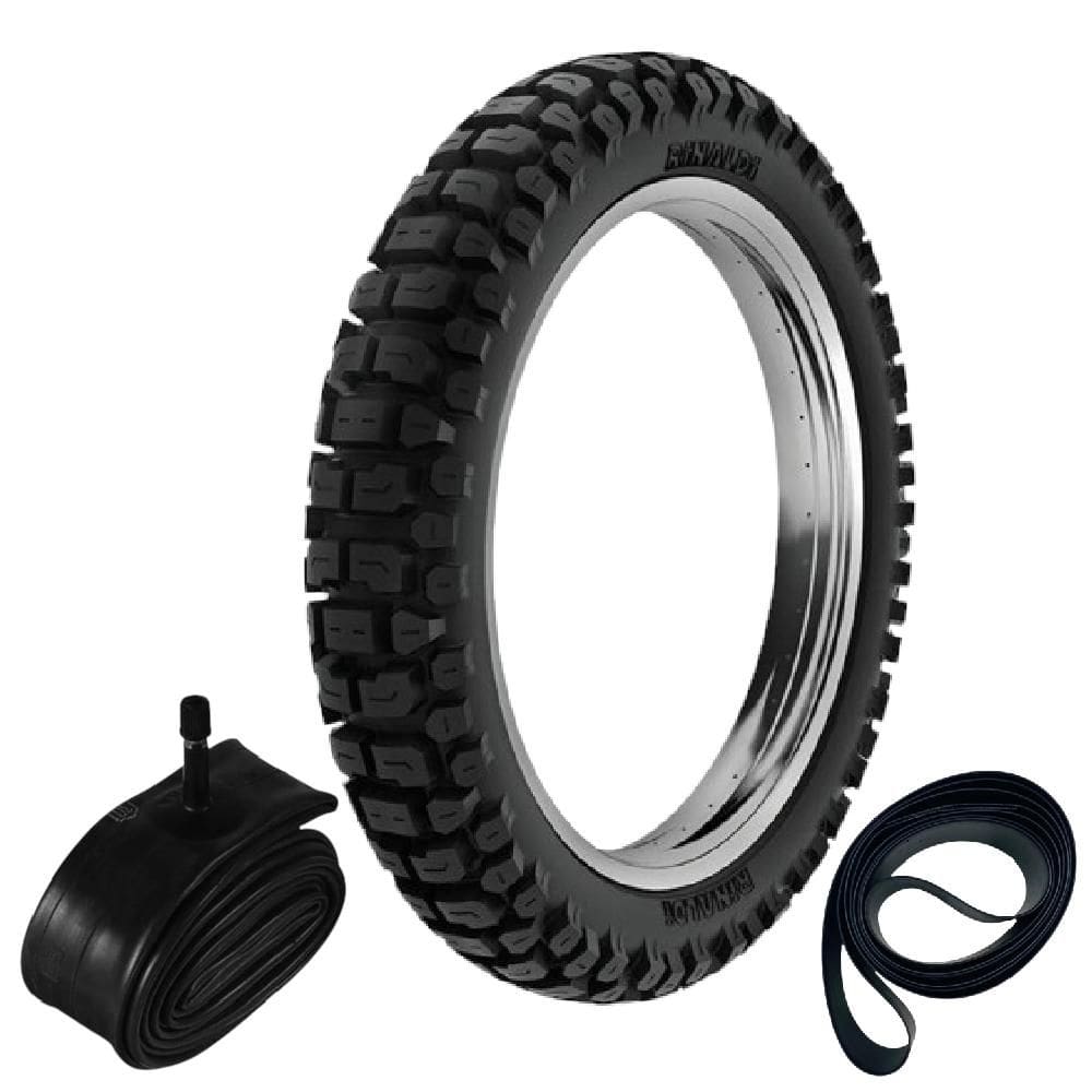 Pneu Cg 125 Factor 150 Cg 150 90/90-18 51p Rt36 Rinaldi + Camara + Cinta
