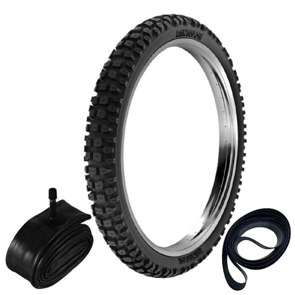 Pneu Bros 150 Xtz 150 Xre 190 Cb 400 90/90-19 52p Rt36 Rinaldi + Camara + Cinta