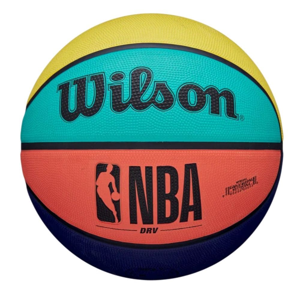 Bola de Basquete NBA DRV Brigh +12 Anos Tamanho 7 Colorida Resistente Wilson