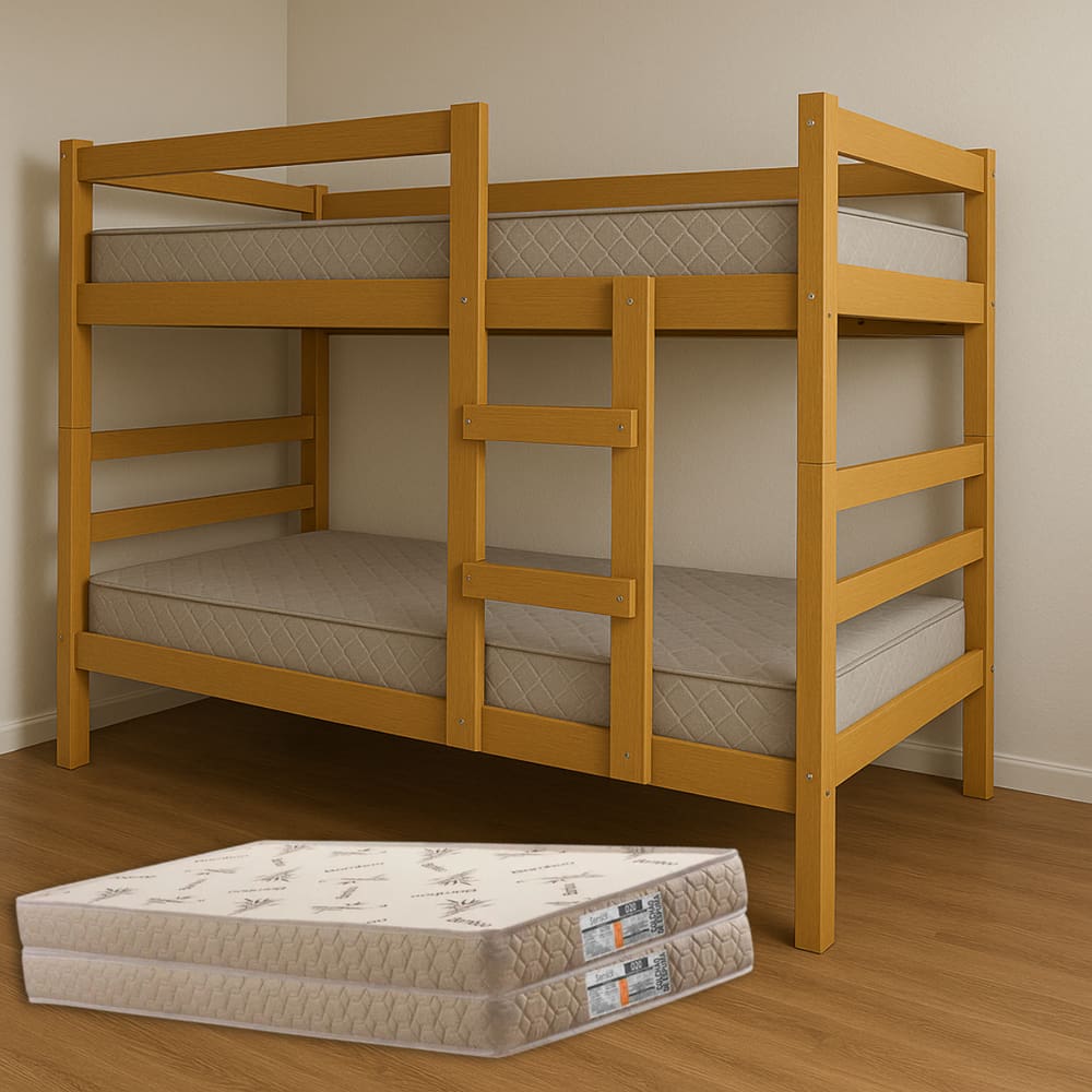 Beliche Barreto Lonçarcci com colchões D20 Premium 100% Espuma