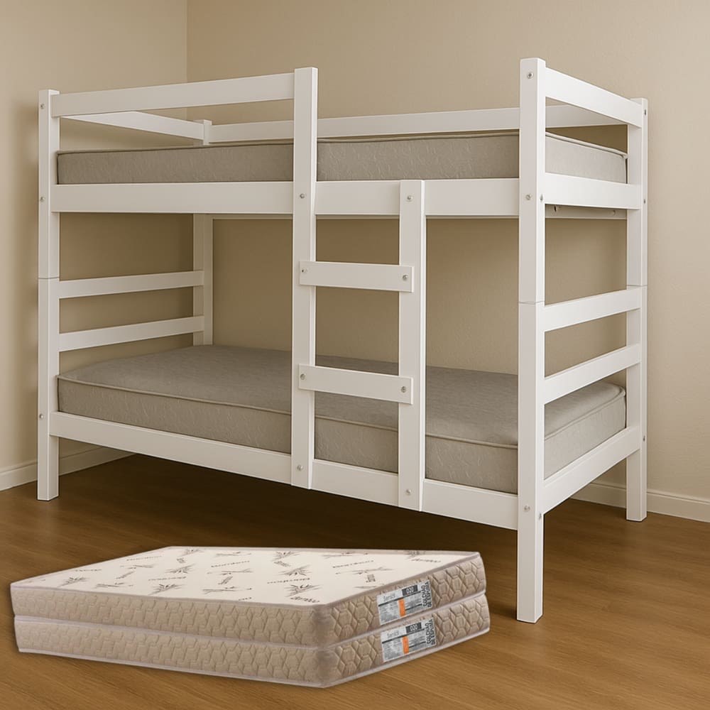 Beliche Barreto Lonçarcci com colchões D20 Premium 100% Espuma