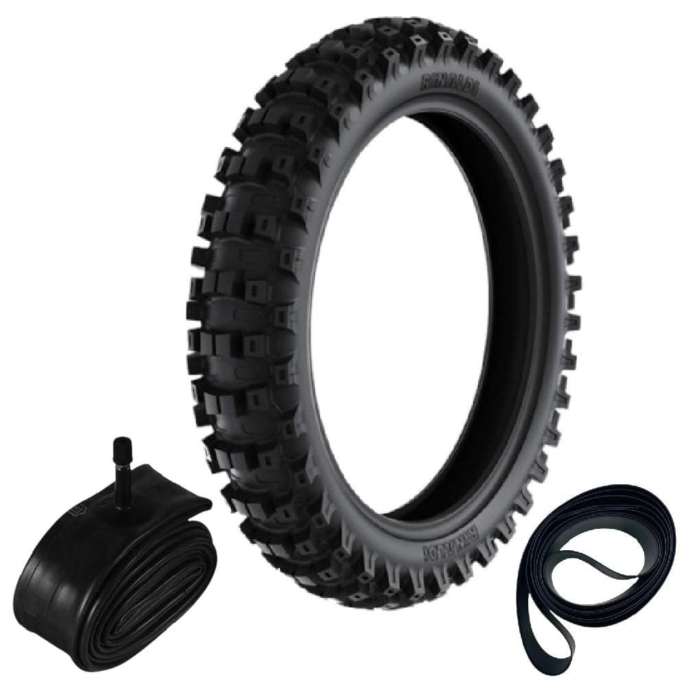 Kit Pneu Ktm Sx 125 380 Ecx 110/90-19 62m Race Star RS47 Rinaldi + Camara + Cinta