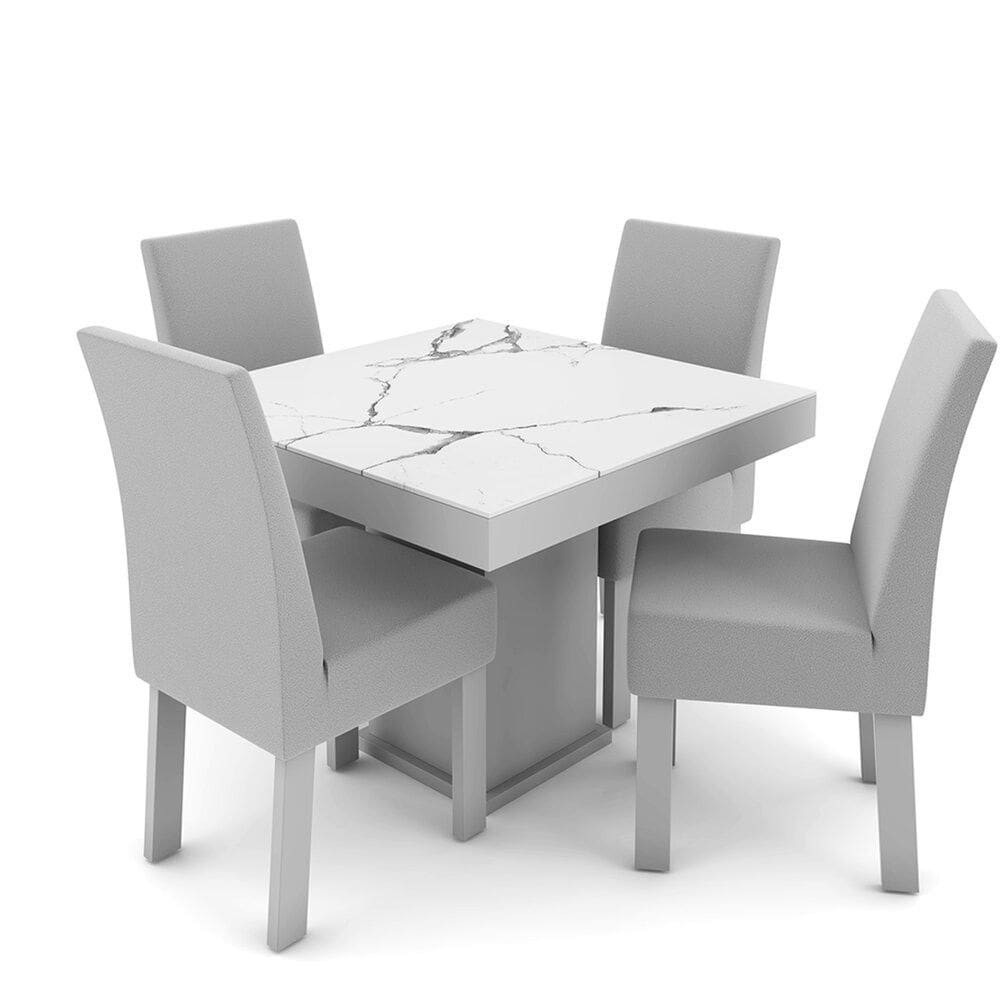 Conjunto de Mesa com 4 Cadeiras Talisma Dallas