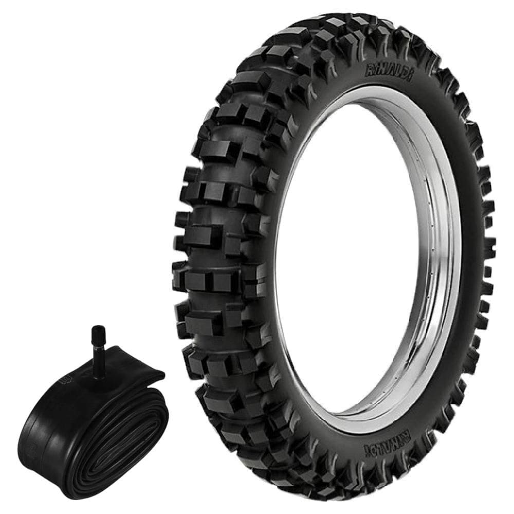 Kit Pneu Trilha Crf230 Ttr 230 Klx 300 100/100-18 Rmx35 Rinaldi + Câmara
