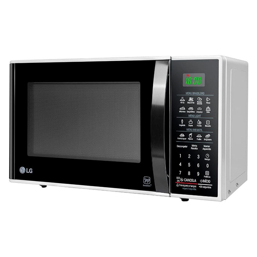Micro-Ondas 30 Litros Easyclean Com Puxador Ms3091bcfwhflgz LG