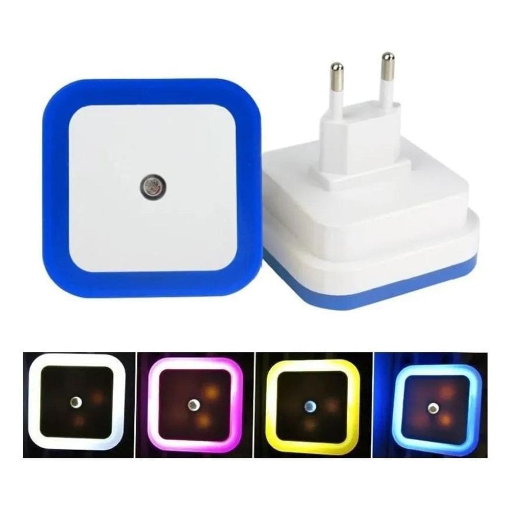 2X Luz Noturna Led Com Sensor Luz Automático Quarto Sala E