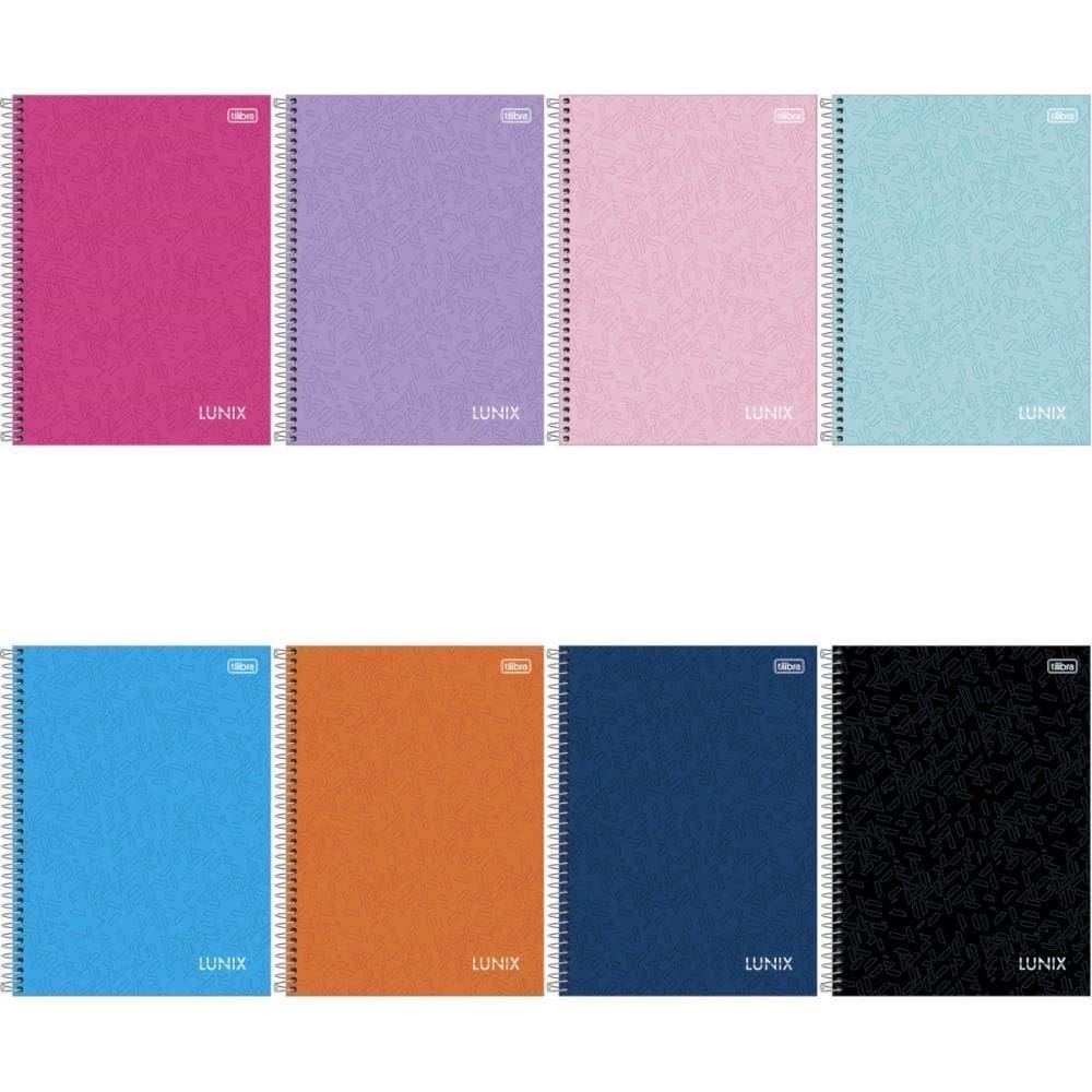 Caderno 10X1 Capa Dura Lunix 160Fls.