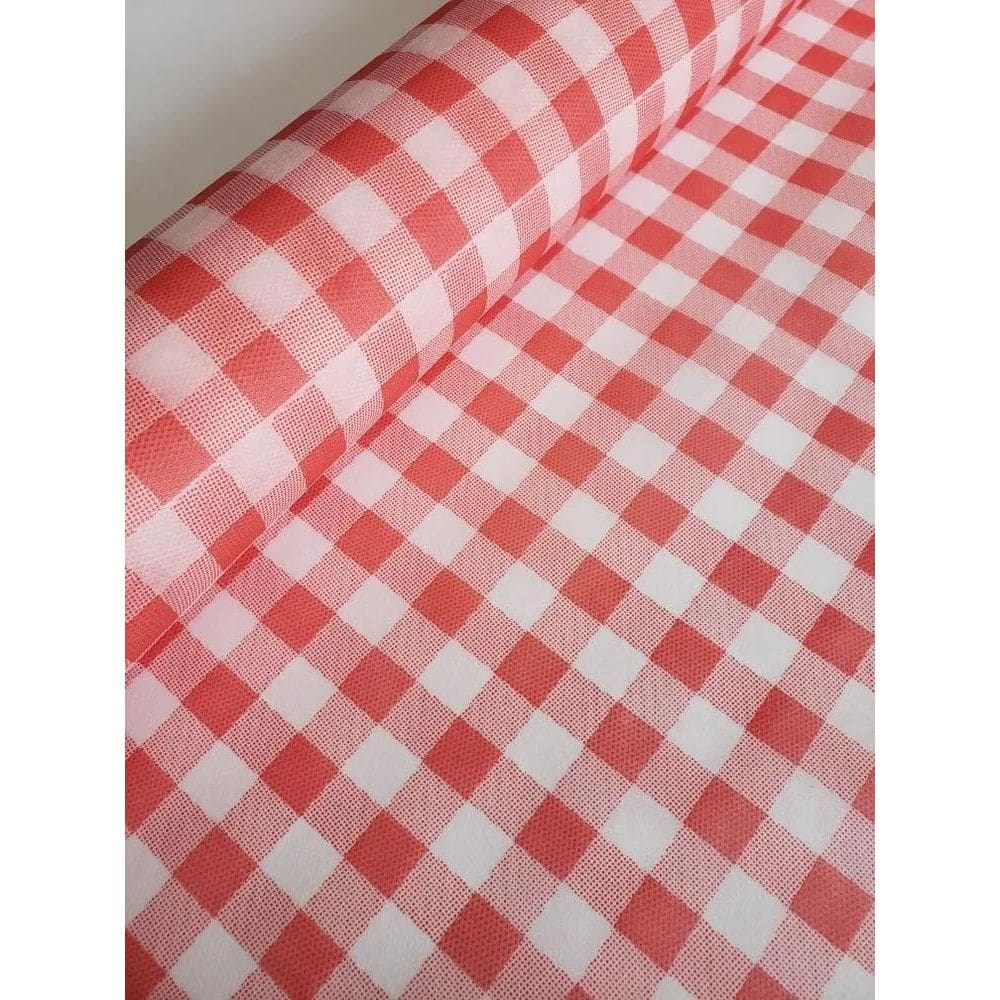 Tnt Estampado Festa Junina Xadrez Vermelho Mesa 1,4 X 2 Mts