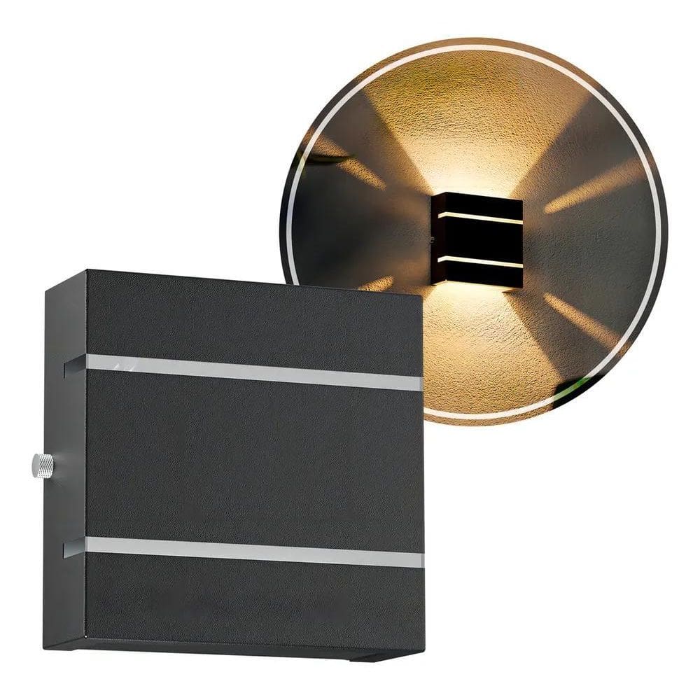 Arandela Externa Slim Luminária De Parede Em Alumínio Mega F