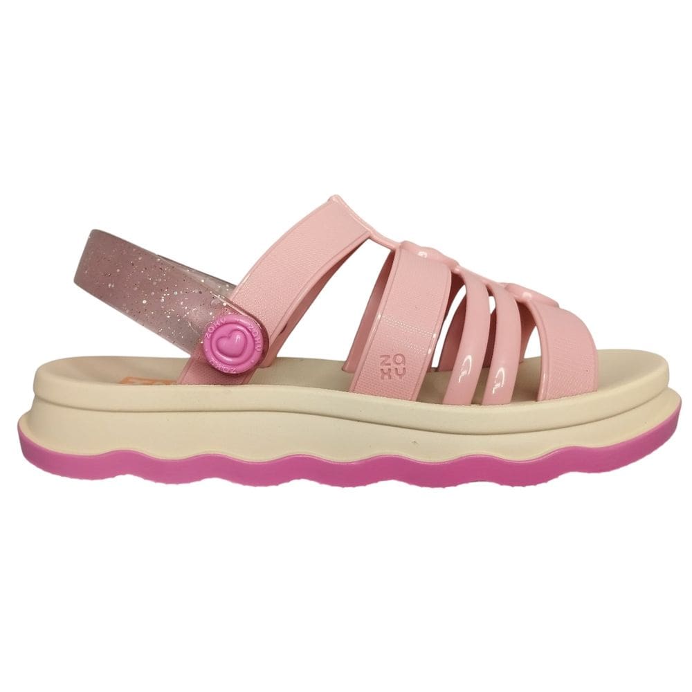 Sandalia Infantil Zaxynina Zip Menina Calce Facil 19269