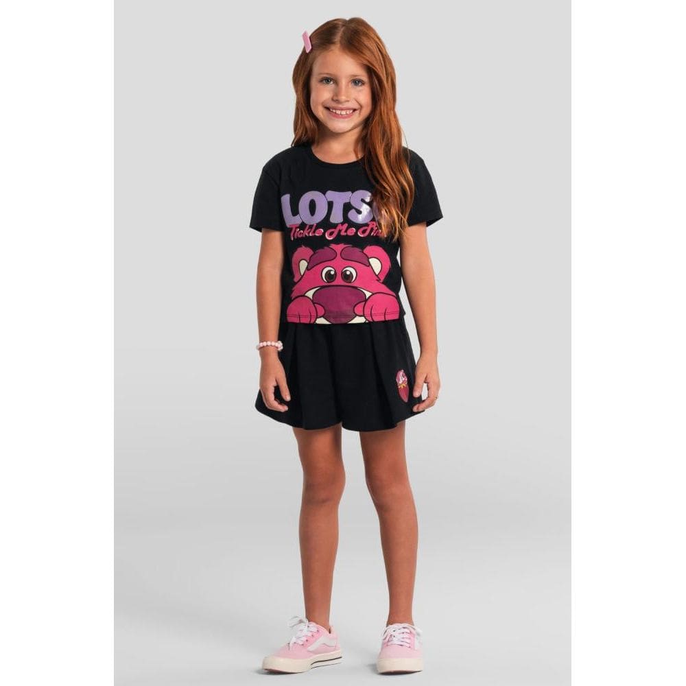 Conjunto infantil menina do Lotso brilhante Brandili