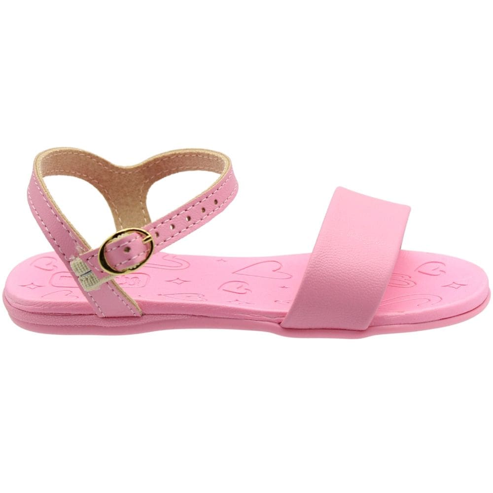 Sandália Rasteira Baby Molekinha Napa Fivela Menina
