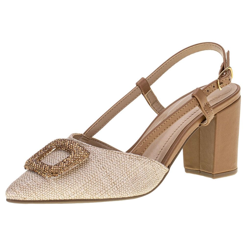 Sapato Feminino Salto Grosso Via Marte - 2312308