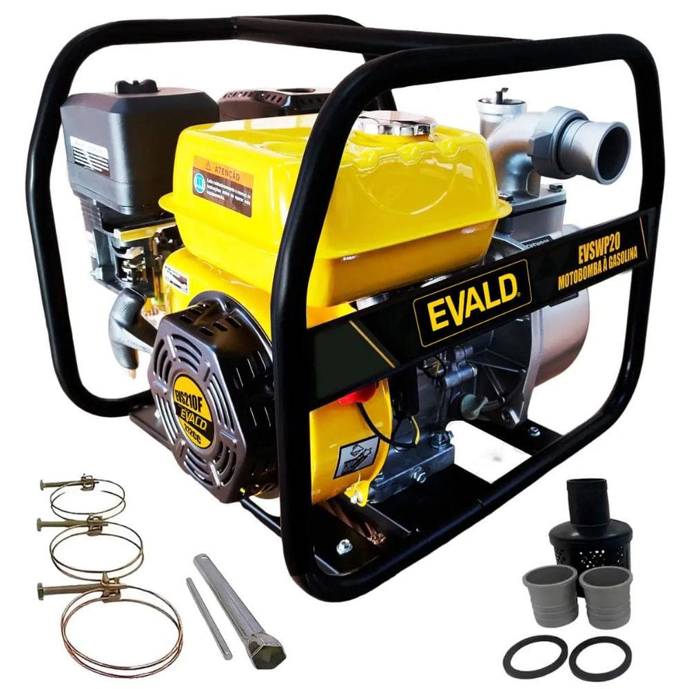 Bomba Motobomba Gasolina 7 HP 4T Auto Escorvante EVSWP20 EVALD