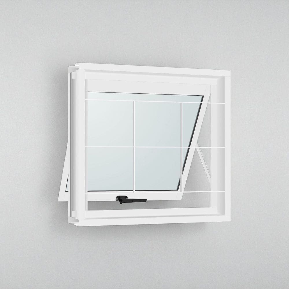 Vitro Max Ar 80x60 Aço Branco C/grade e Vidro R-120- Branco