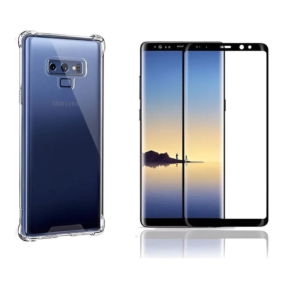 2X Kit Capa Case Anti Impacto Galaxy Note 9 + Pelicula Cor