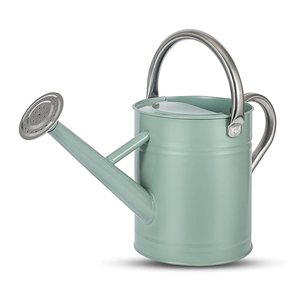 Regador Stdemarzo 1 galão/4L de aço galvanizado verde creme
