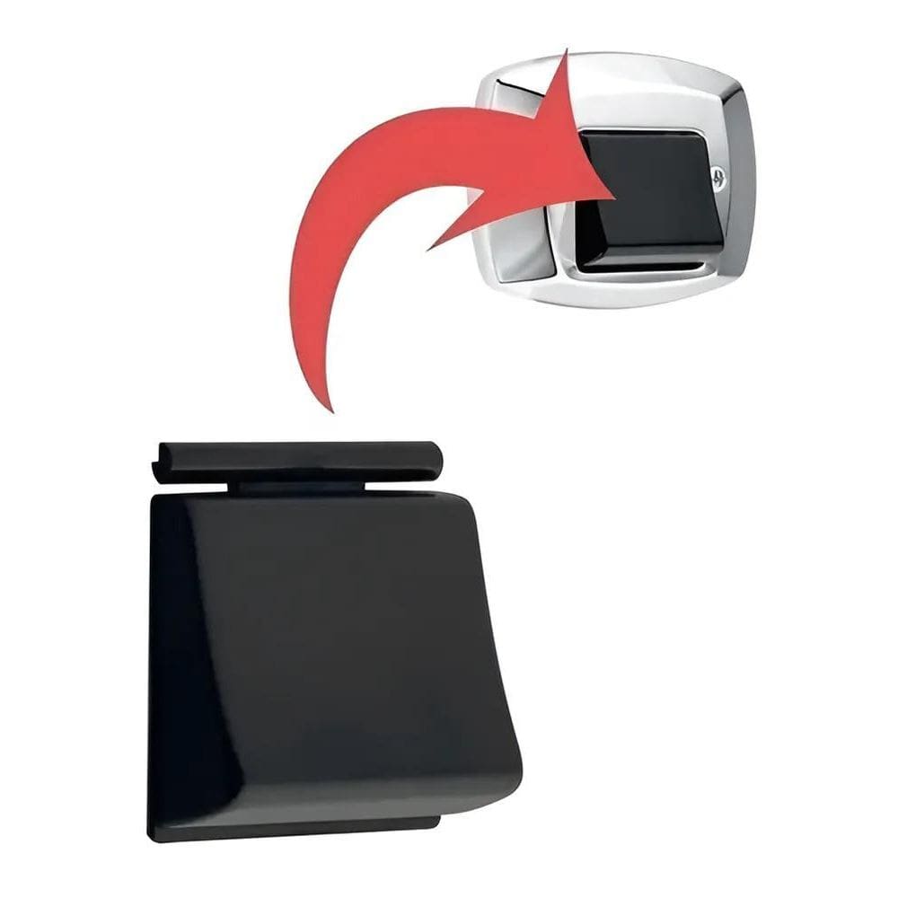 2X Tecla Acionador Botão Preta Válvula Descarga Docol Cor