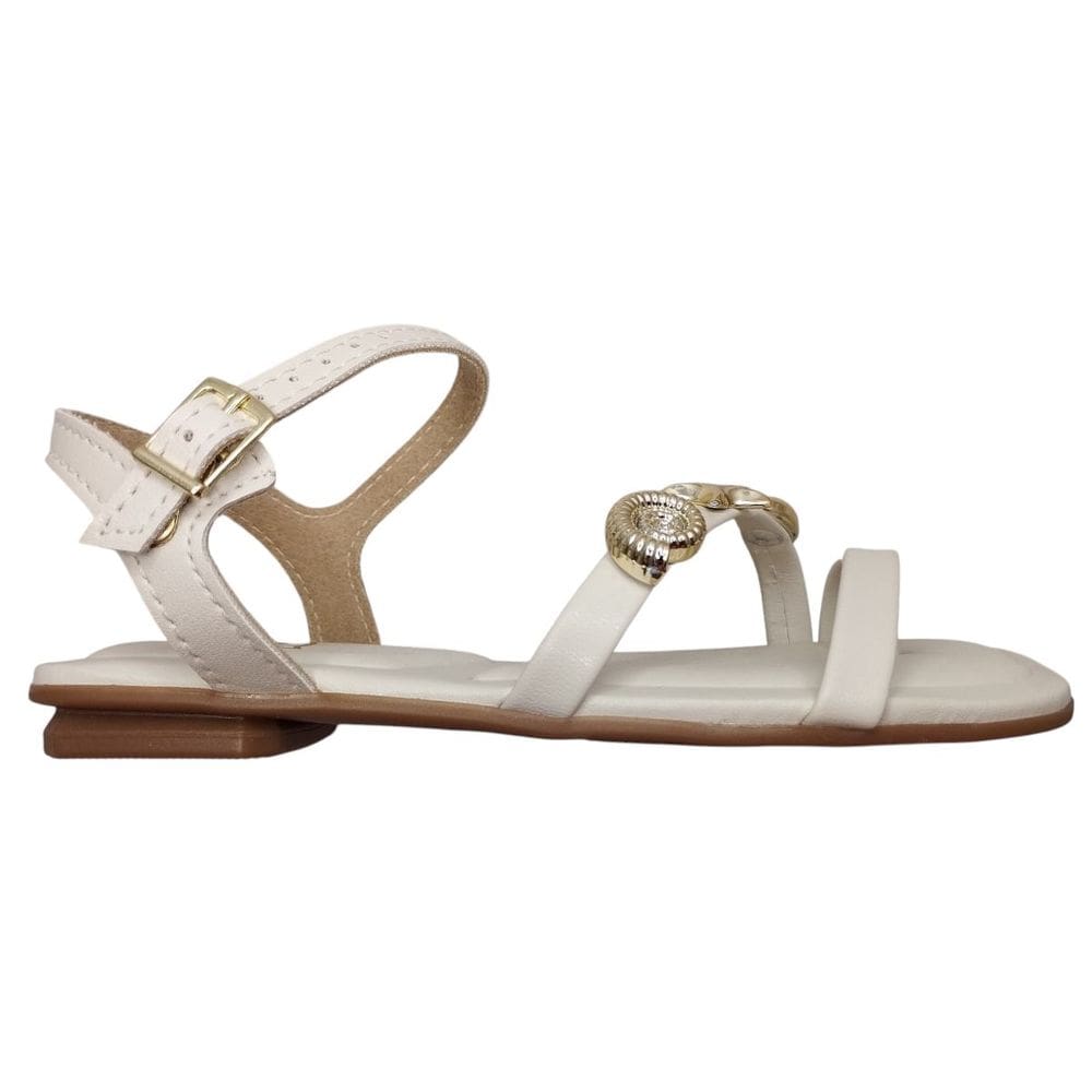 Sandalia Menina Rasteira Mar Conchas Molekinha 2354.127