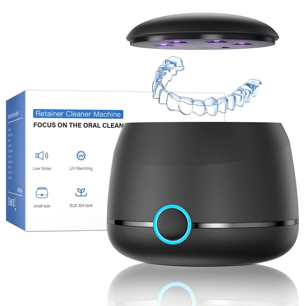 Máquina de limpeza de dentaduras Midomi 45kHz com limpador de joias 200mL