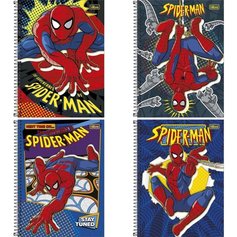 Caderno 01X1 Capa Dura Spider-Man 80Fls Fit Pct.C/04