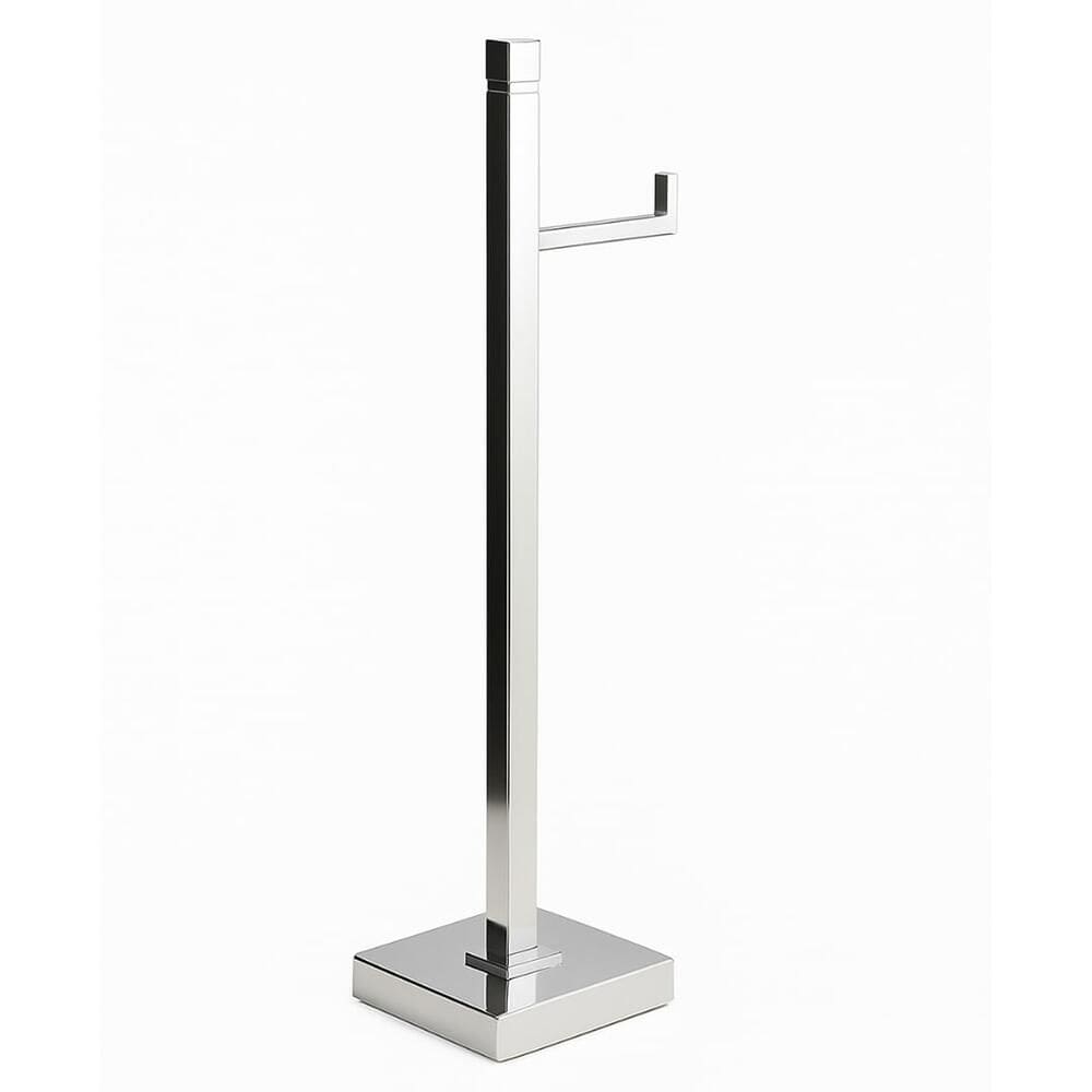 Papeleira de Piso Class Cromada Suporte Papel Higiênico Premium