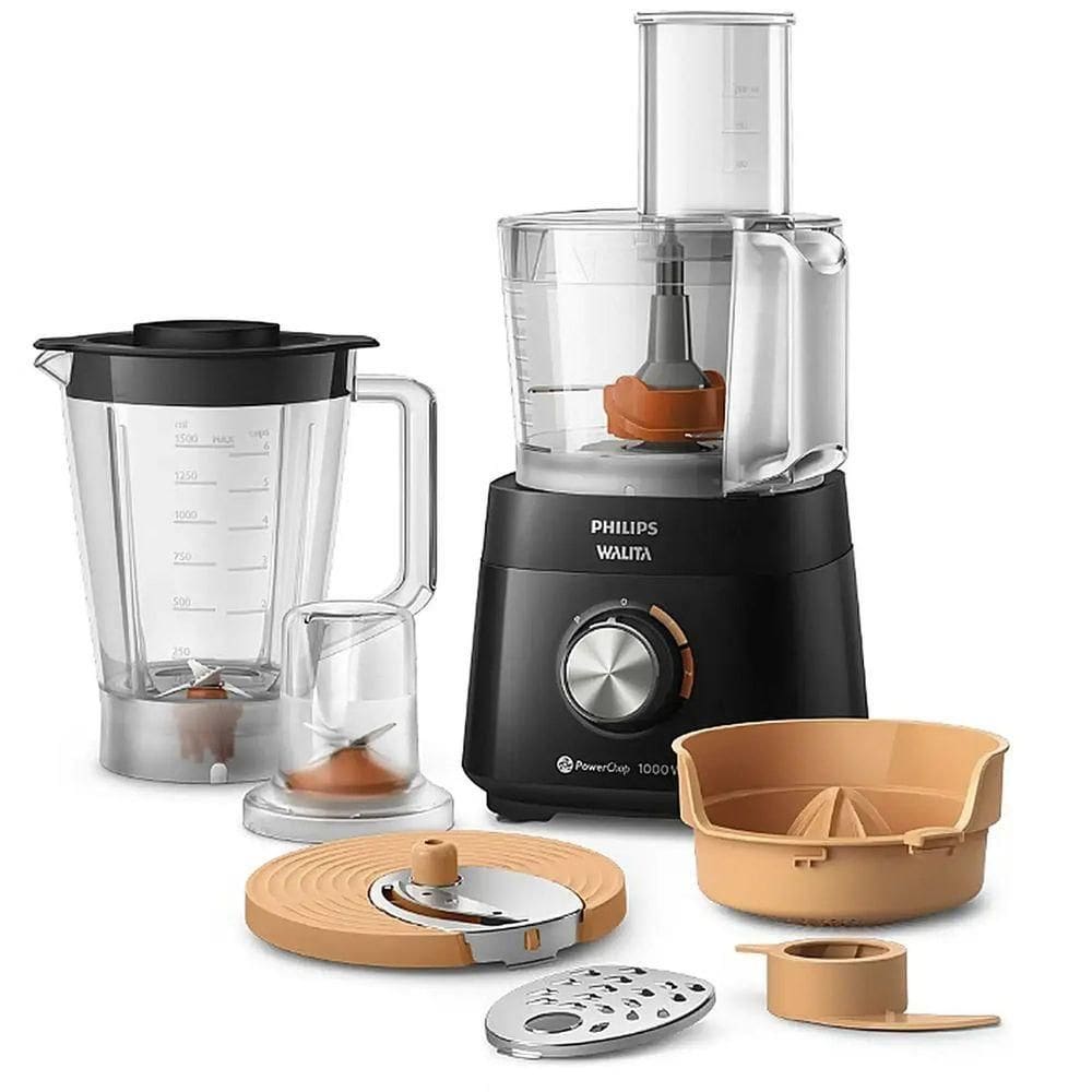 Multiprocessador Philips Walita 7 Em 1 Powerchop 1000w - Hr7304-91 Preto 110 Volts