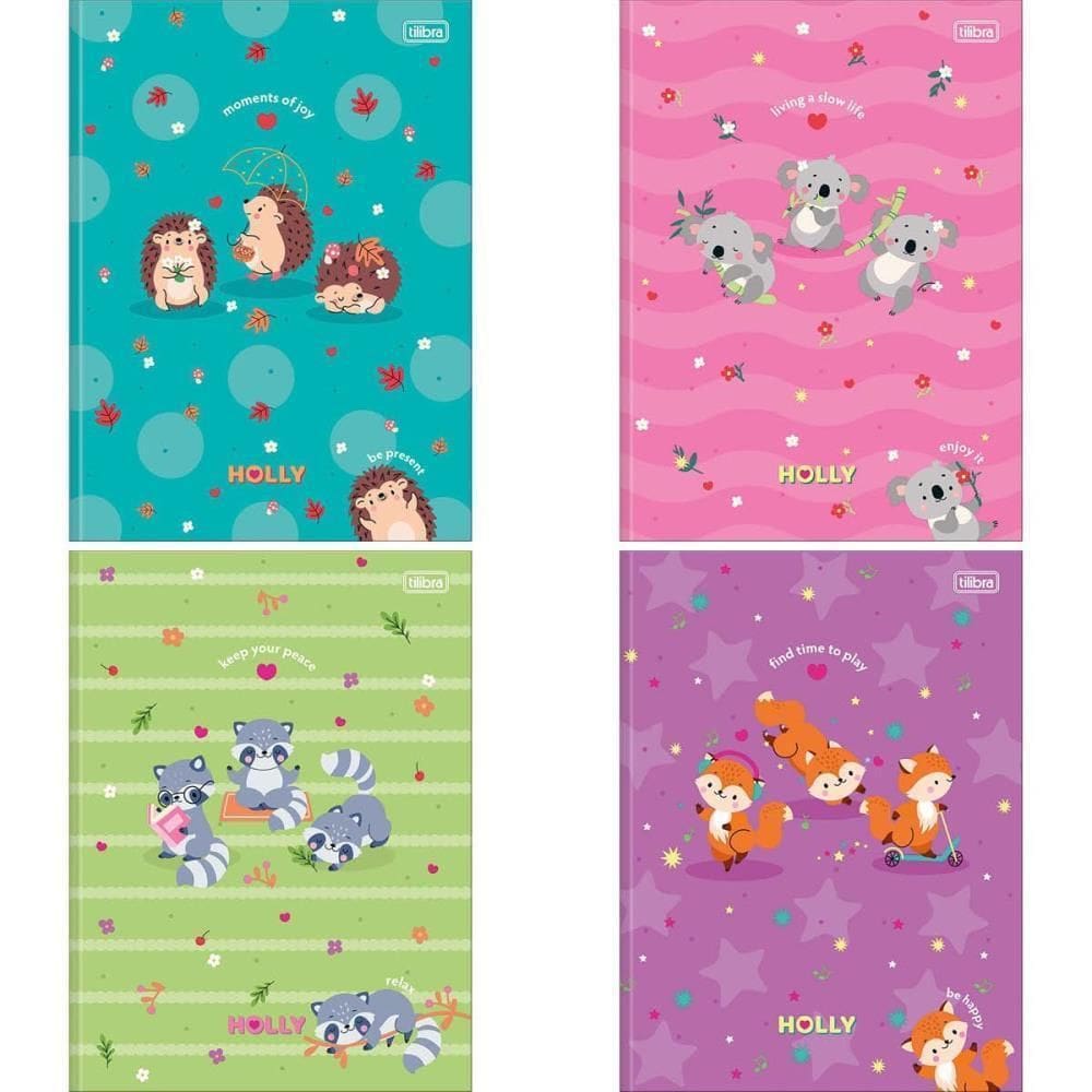 Caderno Brochurao Capa Dura Holly 80Fls. Pct.C/05