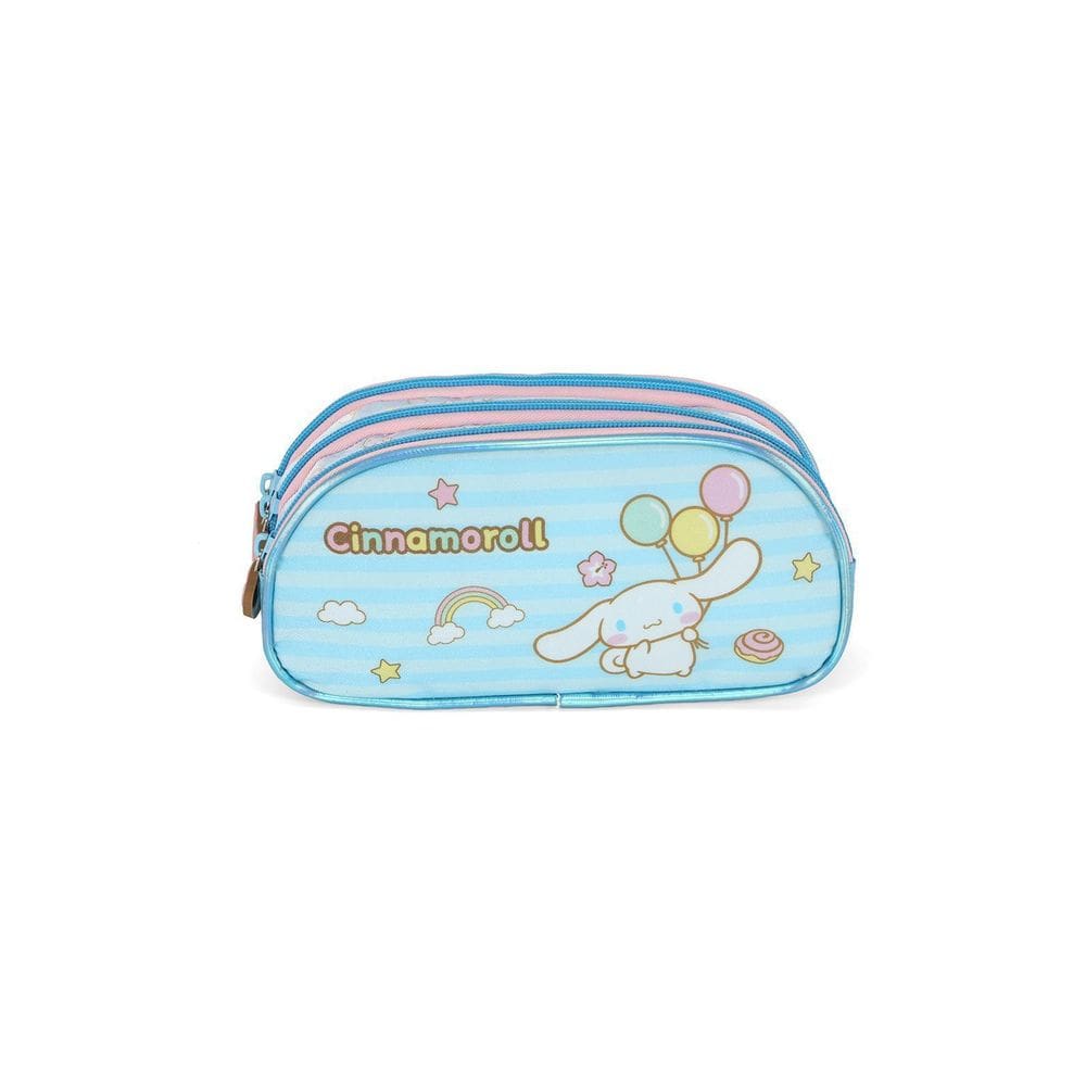 Estojo Cinnamoroll Triplo Infantil Meninas Escolar Passeio