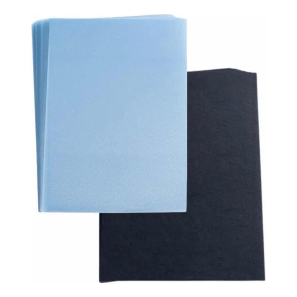 2X Kit Capa Encadernação A4 - 50 Capas Cristal Line 50 Cap