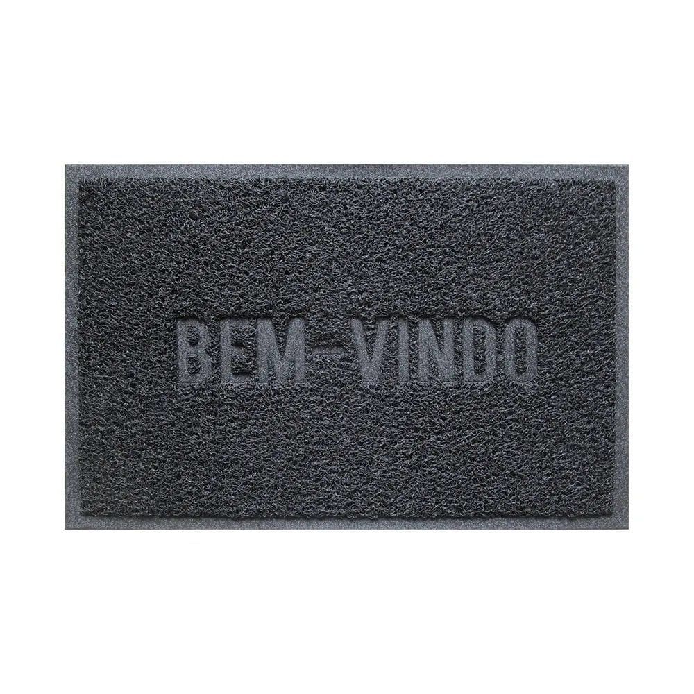 Capacho De Porta Pvc Antiderrapante 60x40cm - BV Grafite