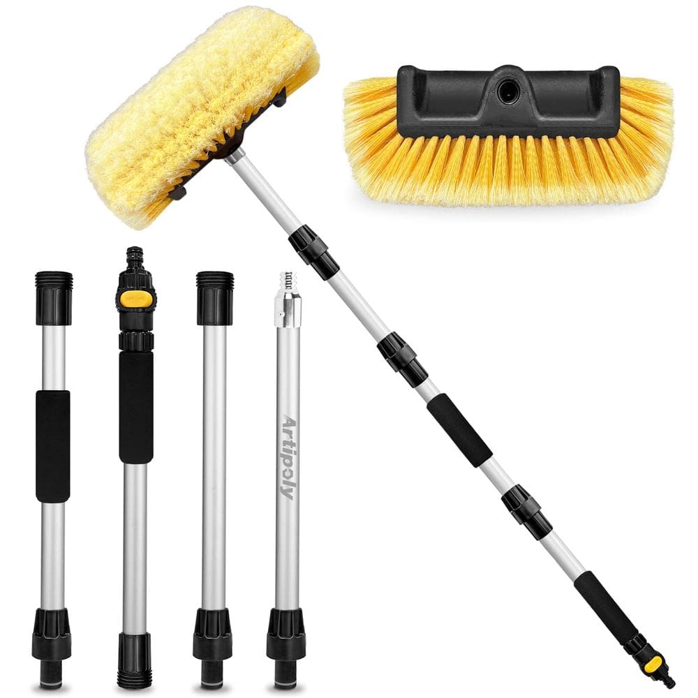 Escova de lavagem de carros ARTIPOLY 72 com cerdas macias de cabo longo