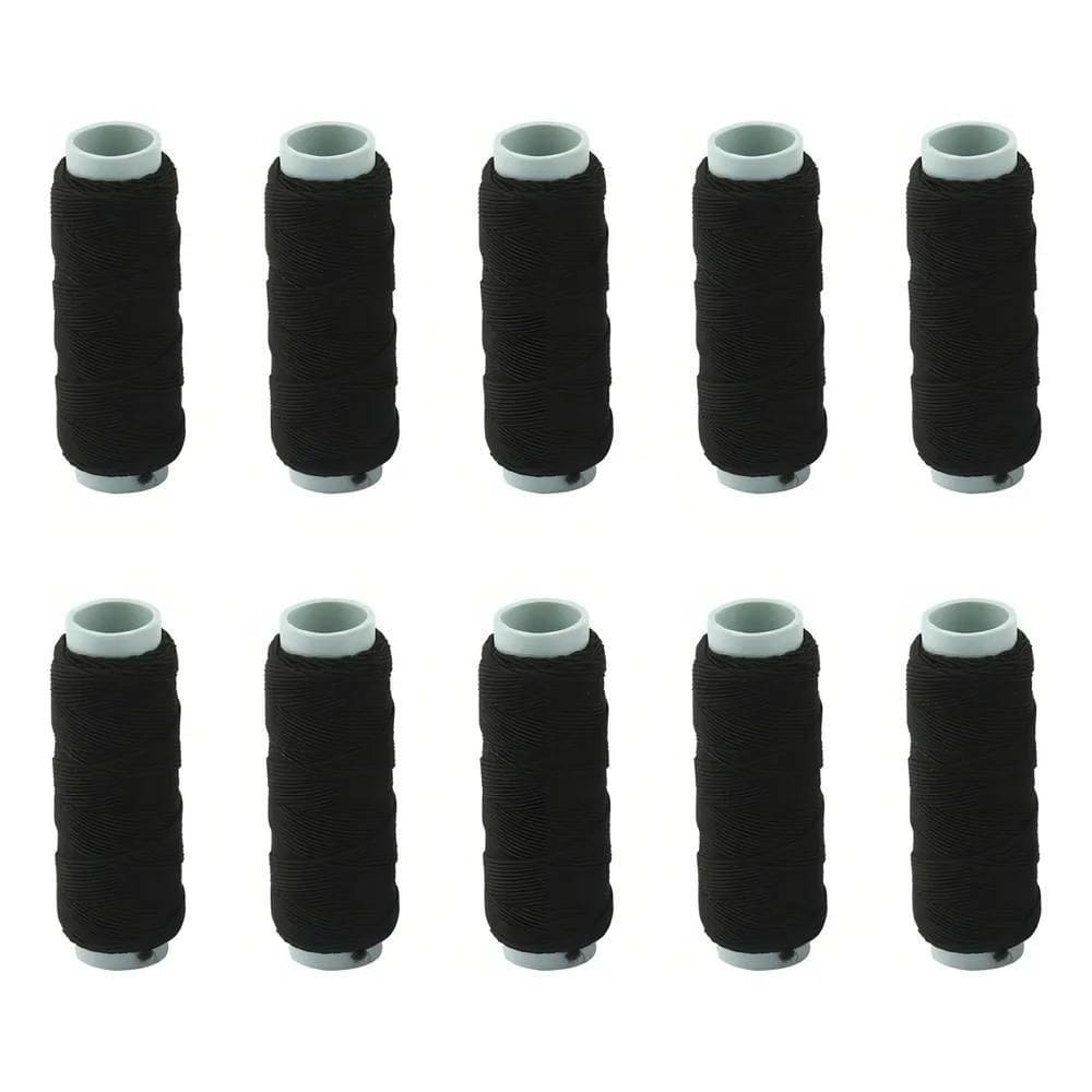 2X 10 Rolos Fio Laxtex Elástico 10M São José 0,8Mm Cor Pre