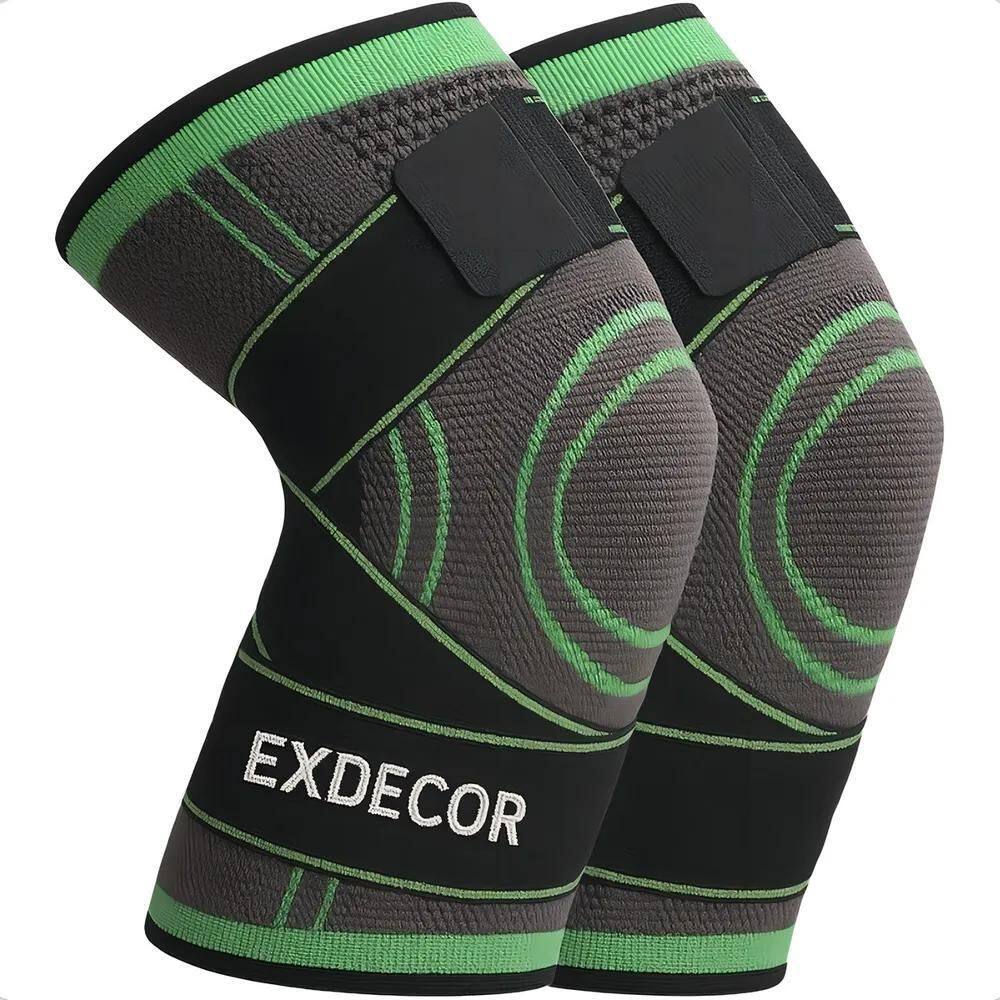 2X Par Joelheira Compressão Tensor Alívio Estabiliza Dores