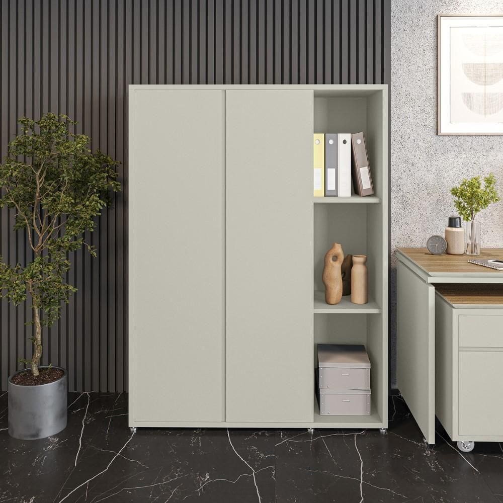 Armário Para Escritório 9 Prateleiras E 2 Portas Tundra - Fendi