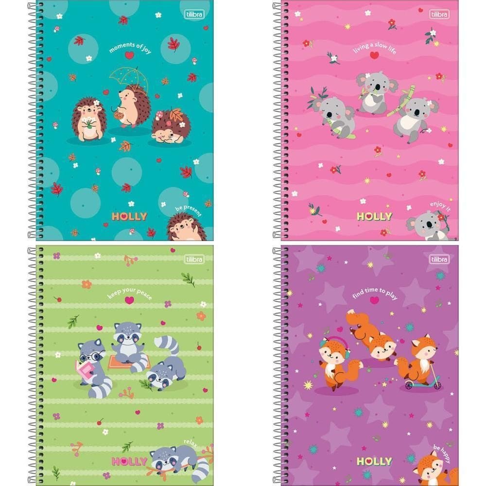 Caderno 20X1 Capa Dura Holly 320 Folhas Pct.C/02