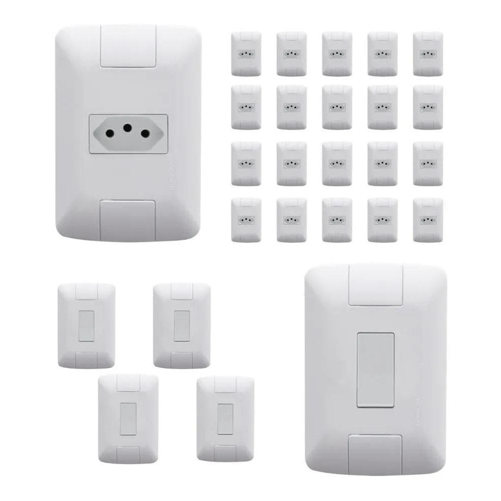 Tramontina Aria Kit 20 Tomadas 5 Interruptor Cor Branco